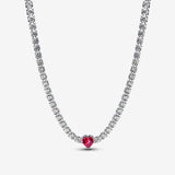 Collana Choker Cuore Rosso