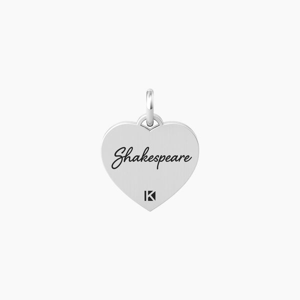 Ciondolo cuore con frase shakespeare AMORE | FELICITÀ - Gioielleria Fondente