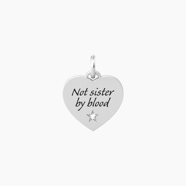 Ciondolo cuore con scritta amiche SISTER BY HEART - Gioielleria Fondente