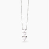 Girocollo in argento con zirconi cuore Lovely