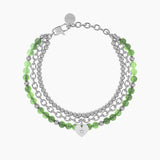 Bracciale giada verde con cuore Cuore | amica