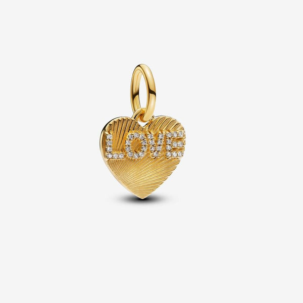 Charm Pendente Cuore "Love" da incidere