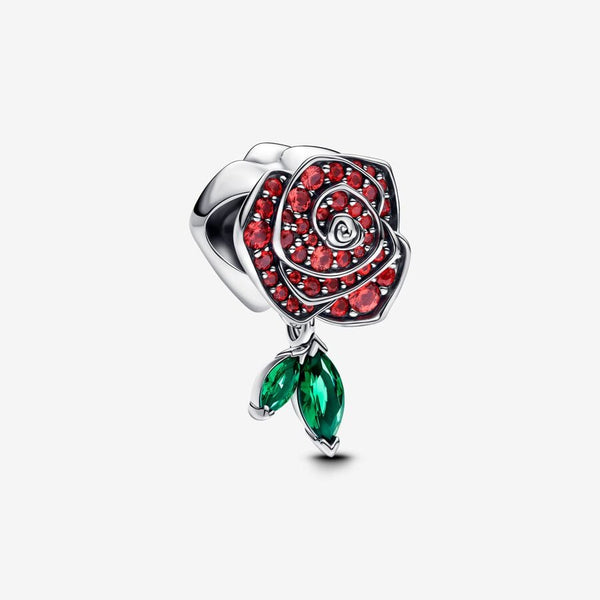 Charm Rosa Scintillante Rossa