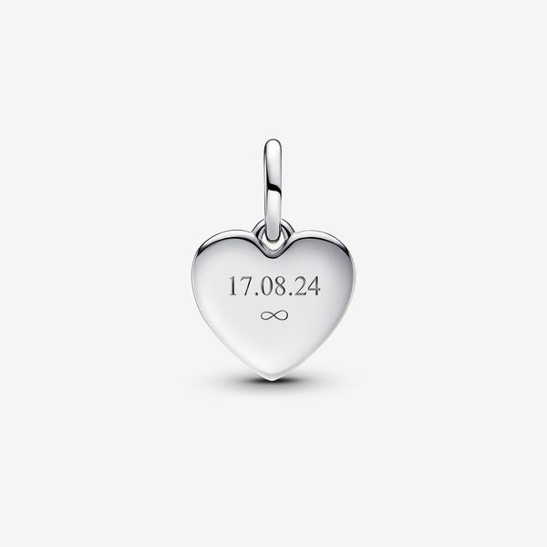 Charm Pendente Cuore "Love" da incidere