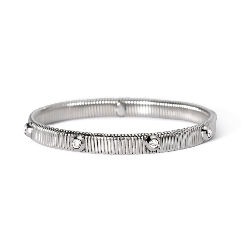 Bracciale in acciaio 304/316L cristalli