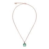 Collana Catena Rolo con Prisma Gem Quadrata e Pavé - Gioielleria Fondente