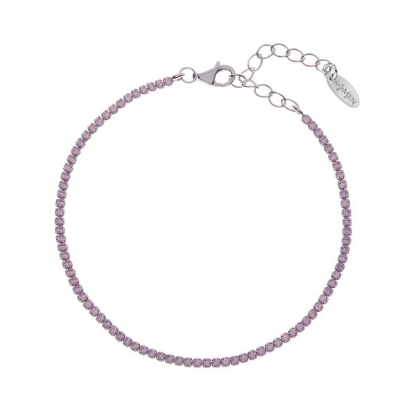 Bracciale Tennis Mania con Zirconi Rosa - Gioielleria Fondente