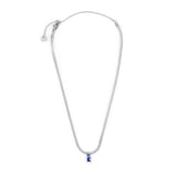 Collana catena snake con zircone baguette - Gioielleria Fondente