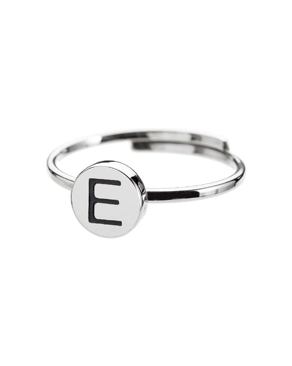 Anello  con lettera  "E" - Gioielleria Fondente