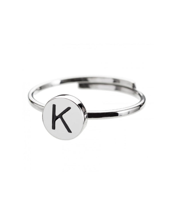 Anello  con lettera  "K" - Gioielleria Fondente