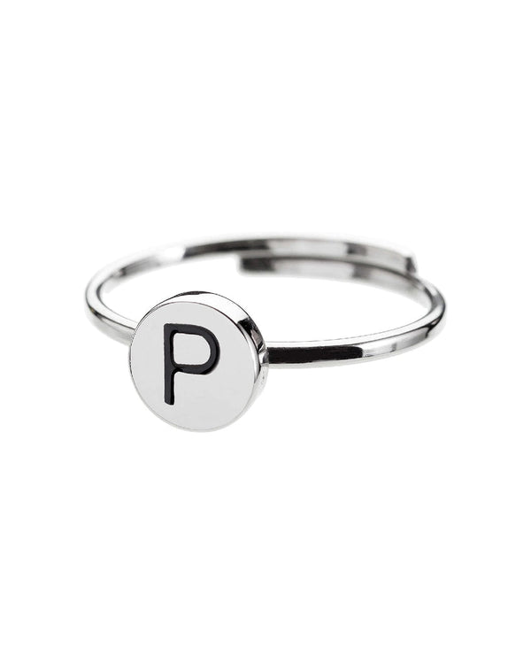 Anello  con lettera  "P" - Gioielleria Fondente