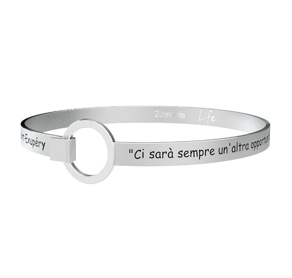 231688 Bracciale Philosophy "Ci sarà sempre un'altra opportunità un'altra amicizia un altro amore una nuova forza. Per ogni fine c'è un nuovo inizio"