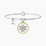 Bracciale rigido con frase "UN GIORNO SENZA SORRISO…" - Gioielleria Fondente