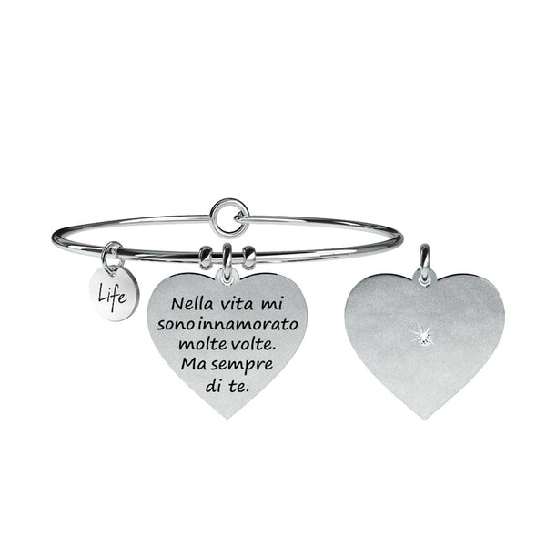 731059 Bracciale Love "Nella vita mi sono innamorato molte volte. Ma sempre di te."