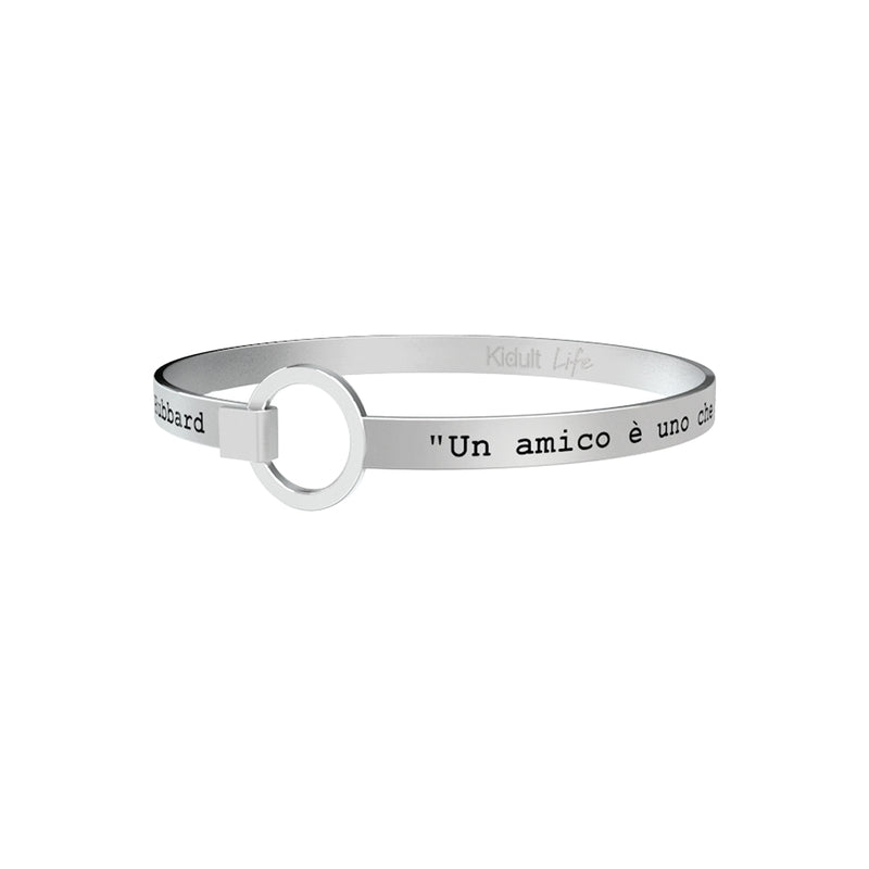 731104 Bracciale Love "Un amico è uno che sa tutto di te e nonostante questo gli piaci"