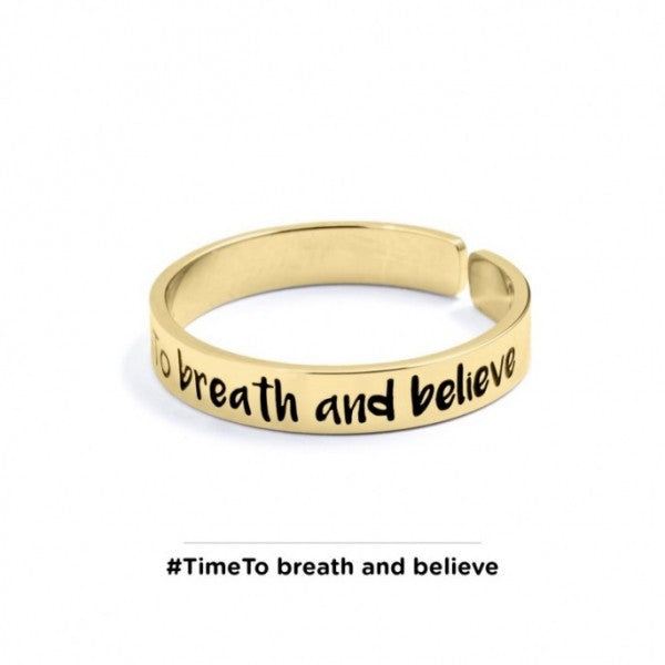 Anello "Time to breath and believe" - Gioielleria Fondente