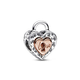 Charm Lucchetto Cuore "Love is love" Divisibile - Gioielleria Fondente