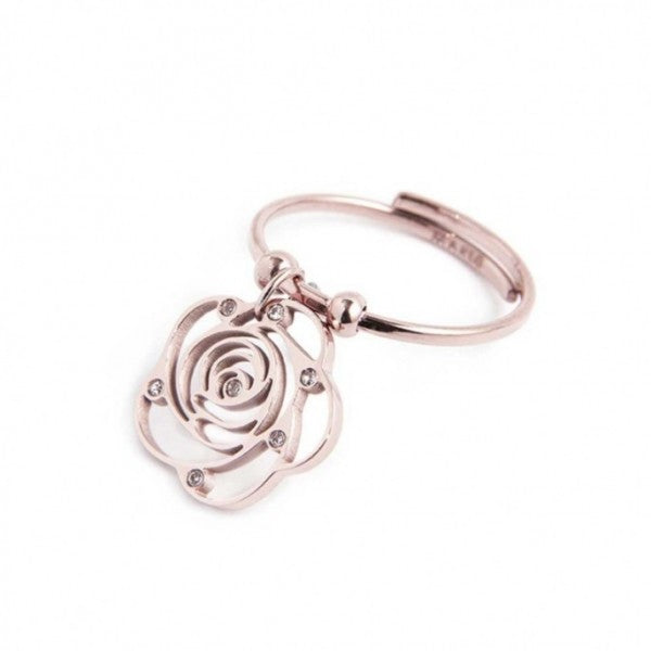 15an012rw Anello con rosa pendente