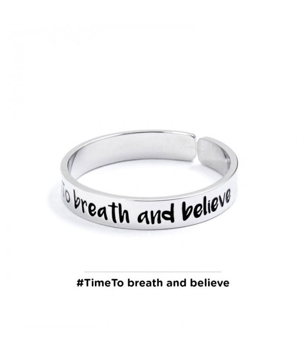 Anello "Time to breath and believe" - Gioielleria Fondente