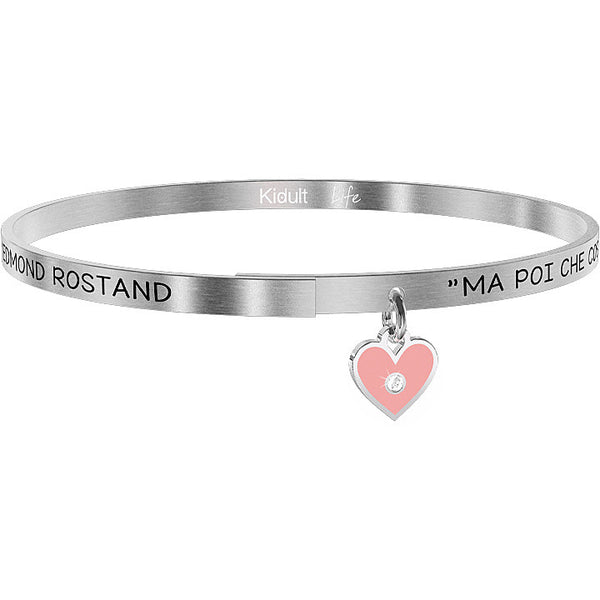 731883 Bracciale Love "Ma Poi Che Cos'È Un Bacio? Un Apostrofo Rosa Messo Tra Le Parole 'T' Amo"