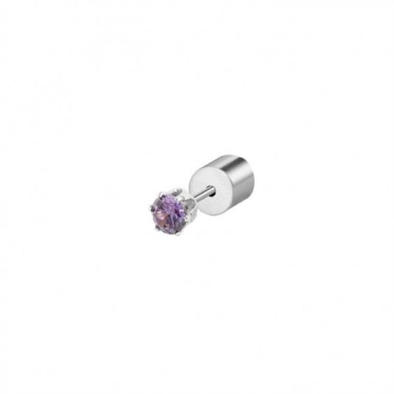 2or0091-p Orecchino con zircone viola